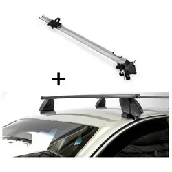 Fahrradträger Bike Pro + Dachträger K1 MEDIUM für Mercedes A (W168) (5Türer) 97-04 - Gepäckträger Set für Mercedes A (W168) 97-04, leicht und stabil aus Aluminium, für alle Fahrradtypen geeignet und sorgt für mehr Platz im Innenraum.