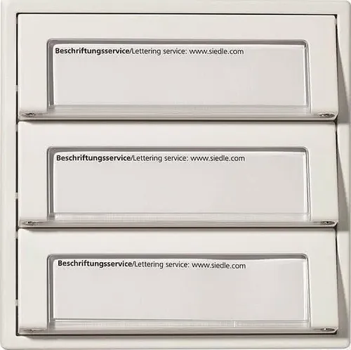 TASTENMODUL 3 RUFTASTEN SIEDLE TM 511-03B - Gegensprechanlagen, hochwertiges Tastenmodul mit 3 Ruftasten für eine zuverlässige Türkommunikation und einfache Bedienung.