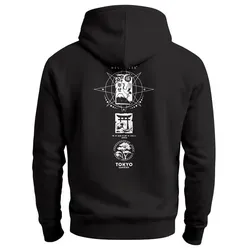 Neverless® Herren Hoodie Tokyo Backprint – Streetstyle Kapuzenpullover Schwarz 5XL - Stylisher Kapuzenpullover mit urbanem Rückenaufdruck und japanischer Symbolik – ideal für Freizeit und Alltag. Exklusives Design für Streetwear-Fans, die Kultur und modernen Style schätzen. Erhältlich bis 5XL.