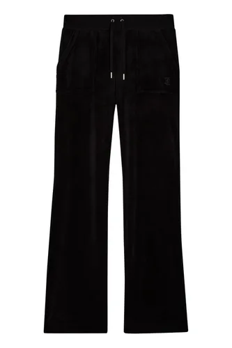 Juicy Couture Del Ray Polyester Damen Jogginghosen - Hüfthoch geschnittene, schlichte Jogginghosen mit geradem Bein und verstellbarem Kordelzug. Praktische Taschen und edle Details machen diese Jogger zum idealen Begleiter für Freizeit und Sport.