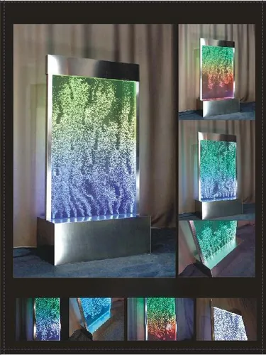 LED Wasserwand 80x160 cm – Moderne Wandpaneele - Faszinierende LED Wasserwand in 80x160 cm, ideal für jeden Raum. Mit energieeffizienter Beleuchtung sorgt sie für eine entspannende Atmosphäre und ist einfach freistehend zu montieren.