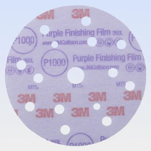 3M Hookit 260L+ Exz.-Scheibe 51157 Korn 1000 purpel  Pack 50 Stück (Sonderpreis