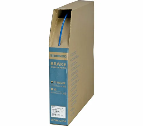 Shimano Bremszug SLR - 40m Rolle in Blau - Bremszüge - Zeitersparnis beim Auspacken dank praktischer 40m Rolle für effiziente Montage am Fahrrad.