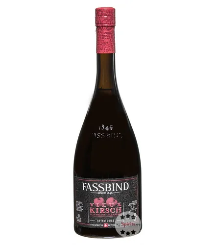 Fassbind Vieille Cerise - Alte Kirsche - Obstbrände: Hochwertiger Vieille Cerise aus der ältesten Brennerei der Schweiz – ein edler Kirschbrand für Genießer, jetzt zum Top-Preis bei mySpirits.eu!