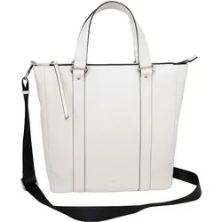 CINQUE Leder Schultertasche Diane Shopper Cream White - Elegante Schultertasche aus 100% Rindsleder, mit geräumigem Hauptfach und praktischem, abnehmbaren Schulterriemen. Ideal für den Alltag und vielseitig kombinierbar.