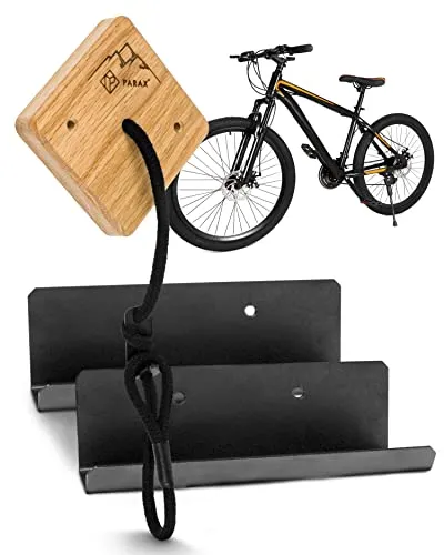 PARAX Fahrradwandhalterung U-RACK - Fahrradträger für Fahrräder bis 35 kg, platzsparend und individuell einstellbar für alle Lenkerbreiten.