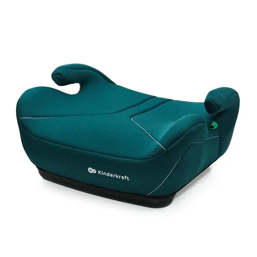 Kinderkraft I-BOOST 2 I-SIZE Autositz, 125-150 cm, grün - Autositzerhöhung für Kinder von 6 bis 12 Jahren, entspricht der R129 i-Size Norm. Einfache Montage mit Fahrzeuggurt, ergonomische Sitzfläche für hohen Komfort und abnehmbarer, waschbarer Bezug für unkomplizierte Pflege.