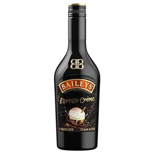 Bailey's Espresso Creme Likör 17% Vol. 0,5l - Kräftiger Likör mit feinem Espresso-Geschmack, perfekt für anspruchsvolle Genießer und als Dessert-Highlight.