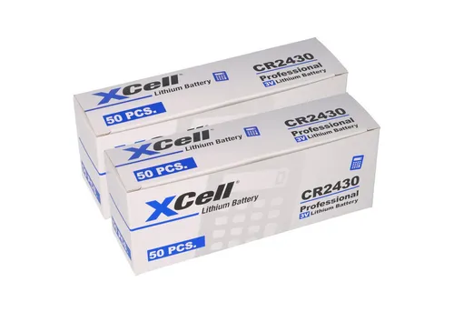 100x CR2430 Lithium-Knopfzelle 3V - Hochleistungsbatterie - Batterien & Akkus: 100x XCell CR2430 Lithium-Knopfzelle - extrem langlebig mit nur 10% Selbstentladung nach 10 Jahren, ideal für Uhren, Taschenrechner und mehr!