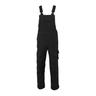 Mascot Newark Latzhose Größe 82C64, schwarz - Robuste Latzhose für Handwerk und Industrie, mit verstellbaren Schulterträgern und verstärkten Knietaschen für optimalen Schutz und Komfort bei der Arbeit.