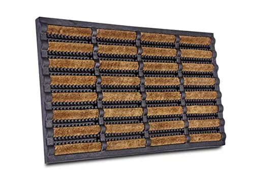Hanse Home Brushes Fußmatte – Rutschfeste Schmutzfangmatte 40x60cm für Innen & Außen - Vielseitige Fußmatte mit Kokosbürsten für effektive Schmutzaufnahme. Ideal für Eingangsbereiche, Terrassen und mehr. Rutschsichere Gummirückseite sorgt für sicheren Halt.