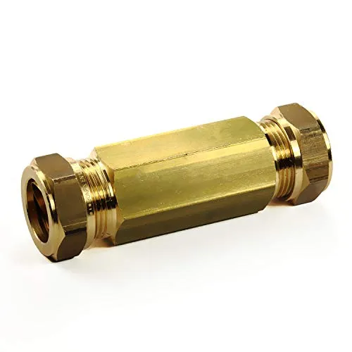 General Fittings Messing Reparaturkupplung 15 x 15 mm für Kupferrohre - Hochwertige Messing Reparaturkupplung 15 x 15 mm für zuverlässige Sanitärinstallationen. Ideal für Wasser- und Heizölleitungen, mit geprüfter Qualität für den professionellen Einsatz.