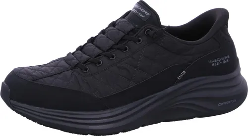 Skechers Herren Contour Foam Cozy Fit Hands Free Slip In Sneaker Schwarz 48.5 EU - Bequemer Slip In Sneaker mit hochwertiger Verarbeitung. Ideal für Alltag und Freizeit, sorgt für angenehmen Tragekomfort und passt perfekt zu vielen Outfits.