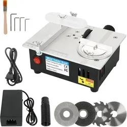 Vivitar Tischkreissäge - Tragbare elektrische Minisäge für präzise Schnitte - Tischkreissäge mit einstellbarer Schnitttiefe und 7-stufigem Netzteil für optimale Schnittgeschwindigkeiten. Ideal für Heimwerker und Kunststudenten, perfekt für kleine Bastel- und Holzarbeiten.