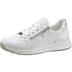 ARA Damen Osaka Sneaker, Nebbia, Silber, Größe 38 - Damen-Sneaker mit Wechselfußbett für optimalen Komfort und atmungsaktives High Soft Bamboo Material.
