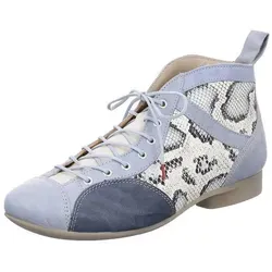 Think Schnürschuhe Guad-2 cristal/kombi 618-8030 - GUD 871 Gr.39 - Elegante Think Schnürschuhe Guad-2 in pastelligem echsen-blau und panna-beige. Ideal für jeden Anlass, bieten hohen Komfort und beste Passform. Mit elastischer Naturlatex-Sohle für optimierte Dämpfung und Stabilität.