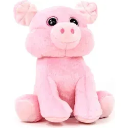 Kögler 76902 - Labertier Schwein Moritz - Plüschfigur mit Nachsprechfunktion, die bis zu 6 Sekunden aufnimmt und witzig nachplappert. Ein ideales Geschenk für Kinder, sorgt für hohen Spaßfaktor!