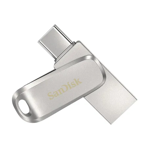 SanDisk Ultra Dual Drive Luxe 128GB - USB 3.1 Gen 1 USB-A und USB-C, blitzschnelle 150MB/s Übertragung und praktische Schlüsselringschlaufe