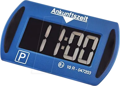 Needit Park Mini Elektronische Parkscheibe - Blau - Praktische elektronische Parkscheibe im kompakten Design, ideal für stressfreies Parken und Vermeidung von Strafzetteln.