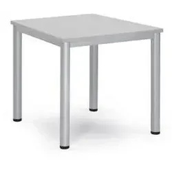 BASE-MODUL Q Besprechungstisch 80x80cm - Vielseitiger Konferenztisch für Besprechungen, Kantinen und Messen. Stabil und modern mit Höhenausgleich für optimale Anpassung an den Boden. Blend- und reflexionsfrei für angenehme Meetings.
