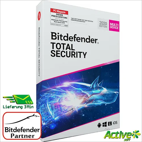 Bitdefender Total Security 2025 5 Geräte (PC) 1 Jahr (365 Tage) 2026