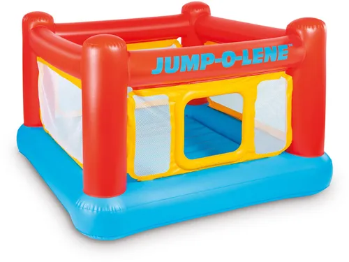 Intex 48260NP – Spielhaus Jump-O-Lene - Aufblasbares Spielhaus für Kinder von 3 bis 6 Jahren, mit komfortablem Boden und sicheren Netzwänden für unbeschwertes Spielen.