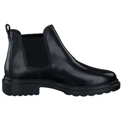 Paul Green Schwarz Leder-Chelsea-Boots Gr. 37 - Elegante Chelsea-Boots aus Glattleder mit Stretch-Einlassungen für perfekten Sitz. Die Zugschlaufe erleichtert das Anziehen und die verstärkten Kappen sorgen für Langlebigkeit.