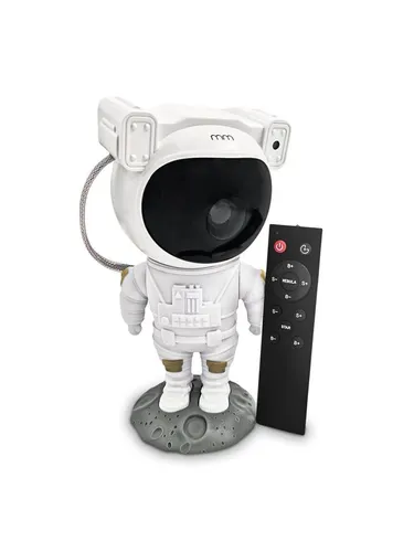 Mikamax Astronaut Laser Projector - Beamer & Projektoren: Kompakter Astronauten-Laserprojektor mit 8 Nebelwolkenprojektionen und drehbarem Helm für eine faszinierende Galaxie in jedem Raum. Perfekt für Sternenliebhaber und als Geschenk!