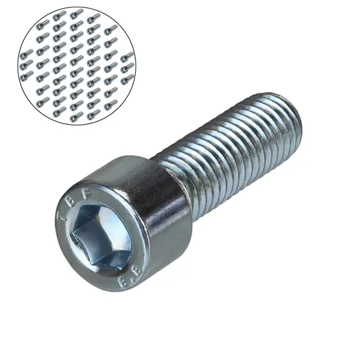 Zylinderkopfschrauben M10 x 30 mm DIN 912 verzinkt 8.8 Vollgewinde 50