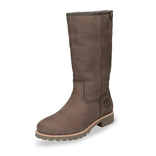 Panama Jack Damen Bambina Igloo Stiefel - Grau (Nobuck Gris Grey), Wasserfest und mit echtem Fellfutter für höchsten Komfort beim Wandern