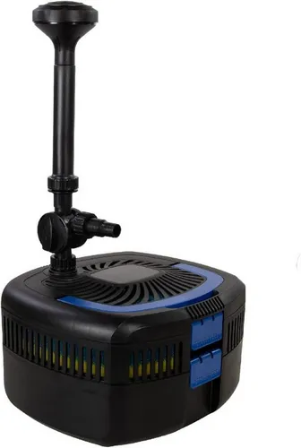 AquaForte GFU-6011 Springbrunnenpumpe mit 11W UV-C - Effiziente Springbrunnenpumpe für Teiche bis 5 m³. Mit UVC-Technologie für klares Wasser und zuverlässiger Wasserzirkulation. Ideal für Süß- und Salzwasser.