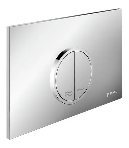 Schell Montus Circum WC-Betätigungsplatte Mattchrom - 031196499 - Elegante WC-Betätigungsplatte in Mattchrom, ideal für modernes Badezimmerdesign und einfache Handhabung.