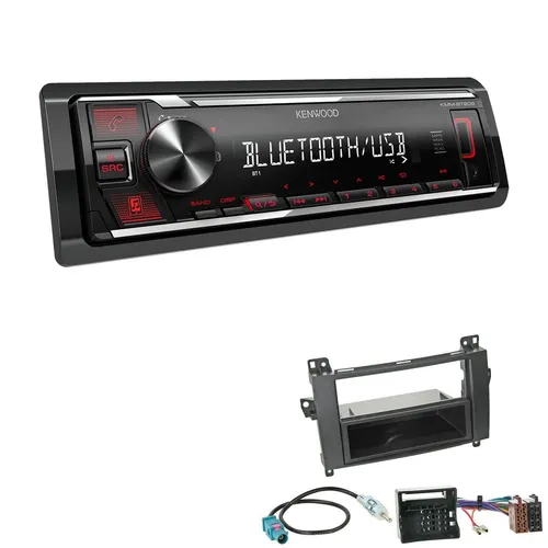 Kenwood 1-DIN Autoradio Bluetooth USB AUX für Mercedes-Benz A-Klasse - Modernes 1-DIN Autoradio mit Bluetooth, USB und AUX für nahtloses Musik-Streaming und Freisprechanrufe. Ideal für Mercedes-Benz A-Klasse (2004-2012) und sorgt für erstklassigen Klang.