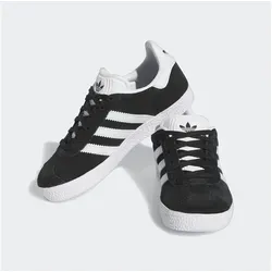 Adidas Gazelle C Fitnessschuhe für Jungen und Mädchen, Schwarz (Negbas/Ftwbla/Dormet 000) - Sneaker mit klassischem Design und breiter Sohle, ideal für Komfort und Stil im Alltag.