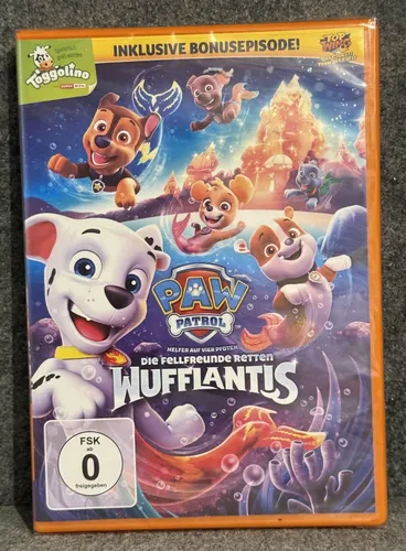 DVD Paw Patrol - Die Fellfreunde retten Wufflantis Neu OVP