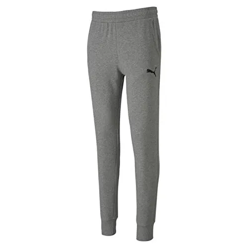 PUMA Herren teamGOAL 23 Casuals Pants Jogginghose XXL - Stylische Jogginghose in Medium Gray Heather mit geradem, konisch zulaufendem Bein. Ideal für Freizeit und Sport, mit praktischem Feuchtigkeitstransport und seitlichen Taschen.