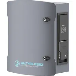 WALTHER 98600200 smartEVO 11 Typ2 Ladedose - Wallbox für Mode 3 Ladung bis zu 11 kW, ausgestattet mit 1x Typ 2 Ladedose und 3 Status-LEDs, ideal für schnelles und sicheres Laden zu Hause.