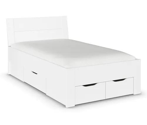 rauch Bett »Aditio Beds« - 126x216x100cm - Weiß mit Stauraum - Modernes Stauraumbett in Weiß, ideal für Schlafzimmer. Mit 120 cm Liegefläche und praktischen Schubladen für eine platzsparende Aufbewahrung. Hochwertige Verarbeitung und einfache Montage.