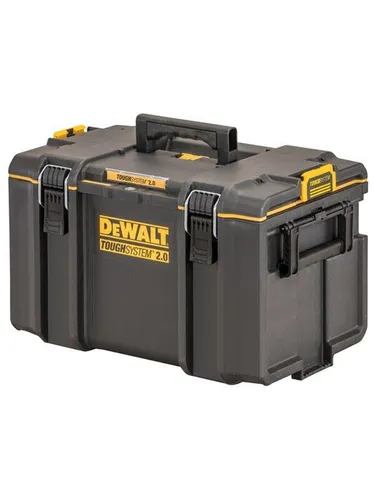 DEWALT DS400 Werkzeugbox DWST83342-1 - Werkzeugkästen der ToughSystem 2.0 Reihe, IP65 Schutz für Staub- und Spritzwasserdichtigkeit, max. Traglast 50kg, ideal für Profis und Heimwerker.