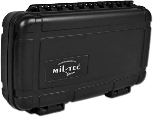 Wasserdichte Transportbox 23 x 13 x 4,6 cm - Robuste Kunststoffbox für die sichere Aufbewahrung wichtiger Dokumente. Mit Gummidichtung und stoßdämpfender Schaumstoffeinlage schützt sie vor Feuchtigkeit und Stößen. Ideal für den professionellen Einsatz.