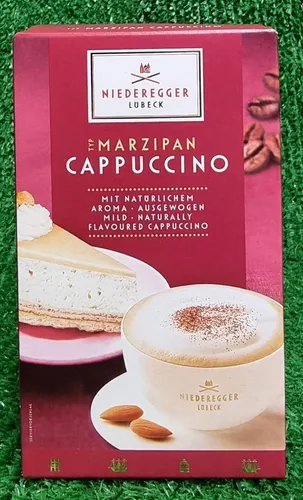 Niederegger Marzipan CAPPUCCINO 220g 10 Portionsbeutel Kaffeepulver 20,91€/kg