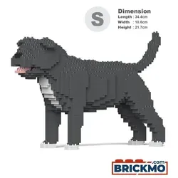 JEKCA Bricks Staffordshire Bull Terrier 01-M04 ST19PT48-M04 - Detailgetreues Modell des Staffordshire Bull Terriers aus hochwertigen Steckbausteinen, ideal für kreative Bauprojekte und als Sammlerstück.