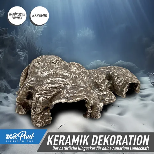 ⛰️ Terrarium Aquarium Keramik Deko Dekoration Höhle Stein Optik Versteck Felsen