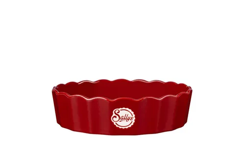Sallys Stoneware Ofenform - oval - Empire Red - Klein - Tischleuchten: Diese Ofenform aus hochwertiger Keramik vereint Funktionalität und Design, hitzebeständig bis 250 °C und ideal für kreative Backideen.