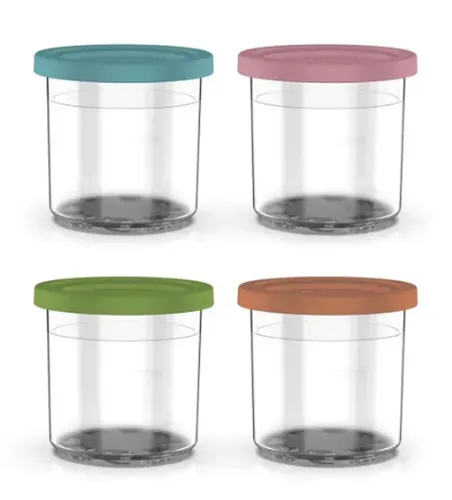 Ninja Dessert Tub - Packung mit 4 - Küchenmaschinen Zubehör für die Eismaschine, ideal für die Zubereitung von köstlichem Eis und Desserts zu Hause.