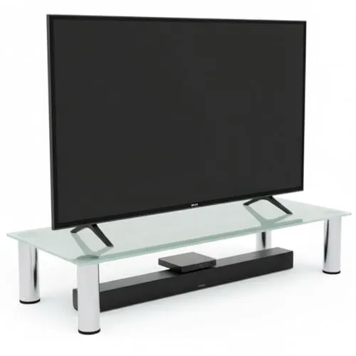 Melko Glasaufsatz für TV Bildschirmerhöhung - TV-Halterungen: Ergonomische Glasaufsatz für Fernseher und Monitore, belastbar bis 30 kg – sorgt für optimale Bildschirmhöhe und mehr Komfort beim Arbeiten oder Fernsehen.