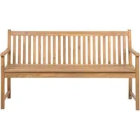 BELIANI Gartenbank aus Akazienholz 160 cm - Klassischer Landhaus Stil - Gartenbank aus hochwertigem Akazienholz, ideal für 3 Personen. Pflegeleicht und langlebig, perfekt für Gartenpartys oder entspannte Nachmittage im Freien.