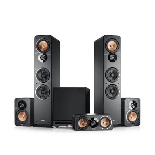 Teufel ULTIMA 40 Surround Power Edition 5.1-Set - Heimkino Lautsprecher 5.1 Soundanlage mit riesigem Subwoofer für beeindruckenden Bass und kabellose Steuerung, ideal für erstklassigen Film-, Musik- und Gaming-Sound.