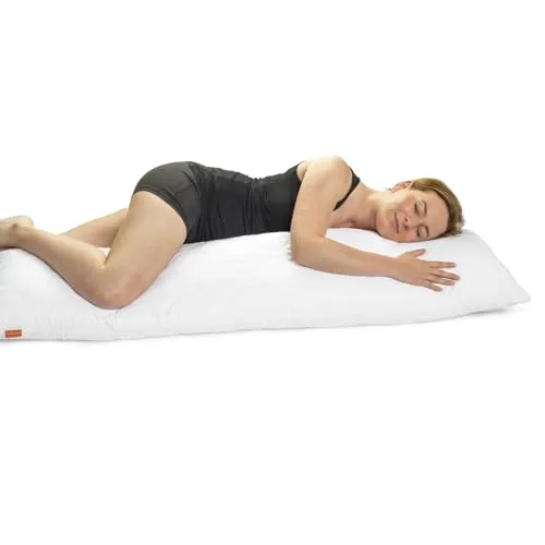 Sleepling Seitenschläferkissen 40 x 200 cm - Kissen für Seitenschläfer, 100% Softer Mikrofaserbezug, individuell anpassbare Füllmenge und waschbar bis 60 Grad – ideal für besten Schlafkomfort.