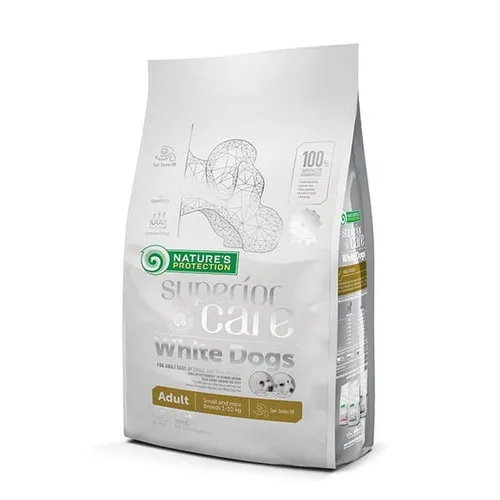 NATURE'S PROTECTION Superior Care White Dogs Grain Free Adult - Hundefutter für weiße Hunde, getreidefrei und ideal für empfindliche Mägen, 10 kg